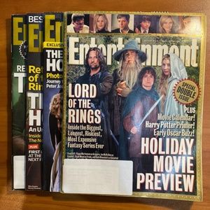 EW Magazine LOTR & The Hobbit Lot of 4